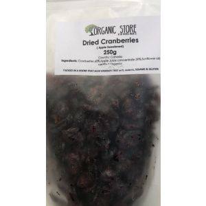 Organic Dried Cranberries-250gm
