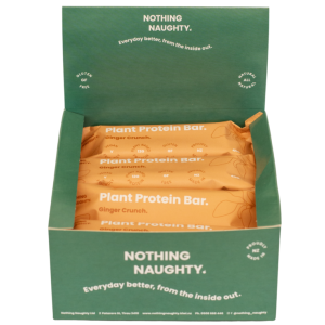 NOTHING NAUGHTY  Plant Protein BarGINGER CRUNCH  40g Bars