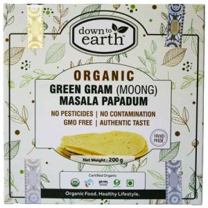 Organic green lentil Papadum