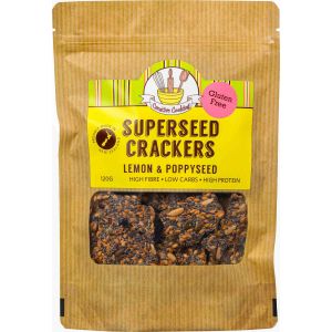 LEMON & POPPYSEED CRACKERS 120g
