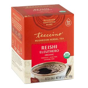 REISHI ELEUTHERO MUSHROOM ADAPTOGEN HERBAL TEA | 10 CT