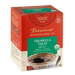 TREMELLA TULSI MUSHROOM ADAPTOGEN HERBAL TEA | 10 CT