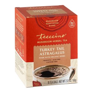 TURKEY TAIL ASTRAGALUS MUSHROOM ADAPTOGEN HERBAL TEA | 10 CT